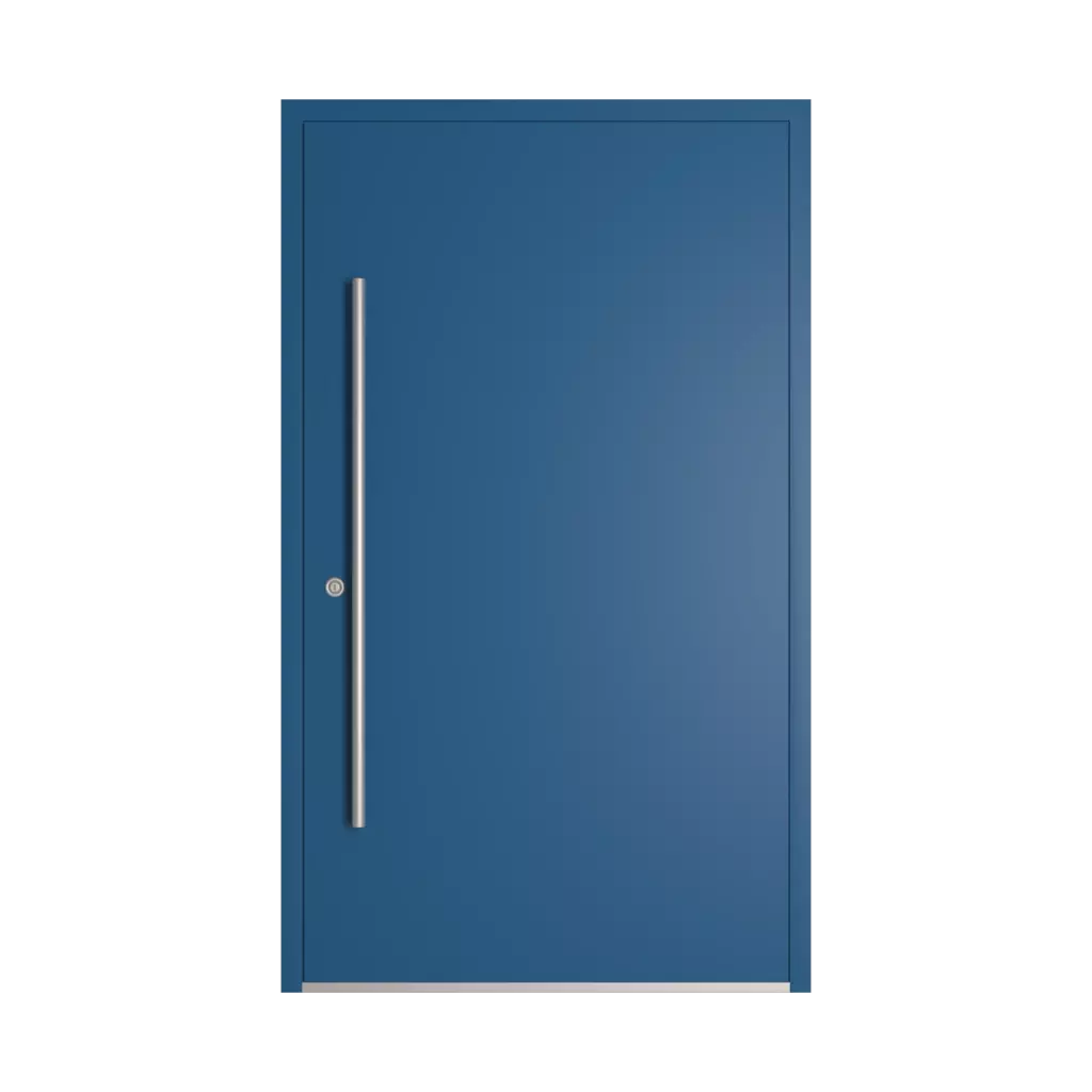 RAL 5019 Capri blue entry-doors models-of-door-fillings dindecor 5015-black  