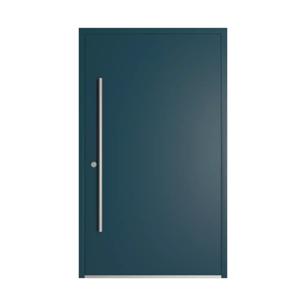 RAL 5020 Ocean blue entry-doors models-of-door-fillings dindecor cl05  