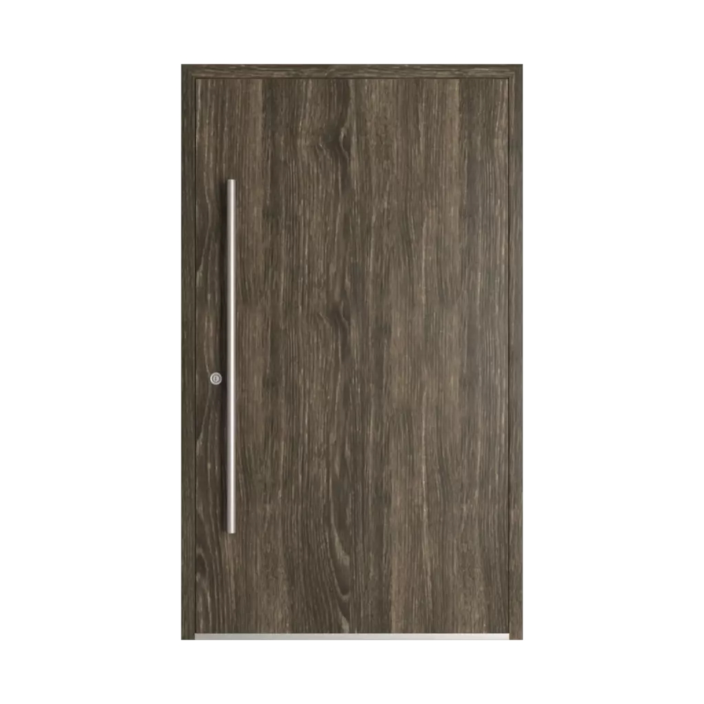 Brown sheffield oak entry-doors models-of-door-fillings dindecor gl08  