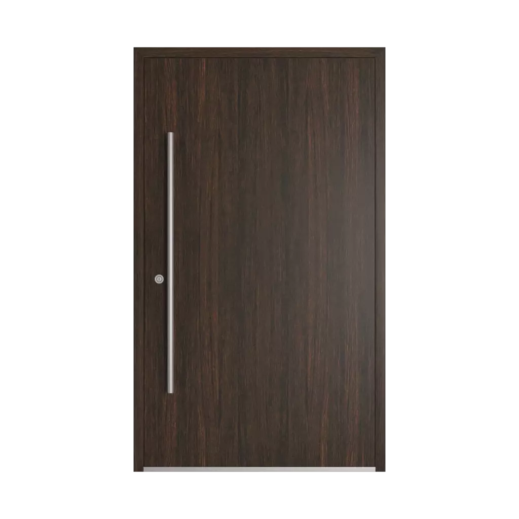 Dark oak entry-doors models-of-door-fillings dindecor 6121-pwz  