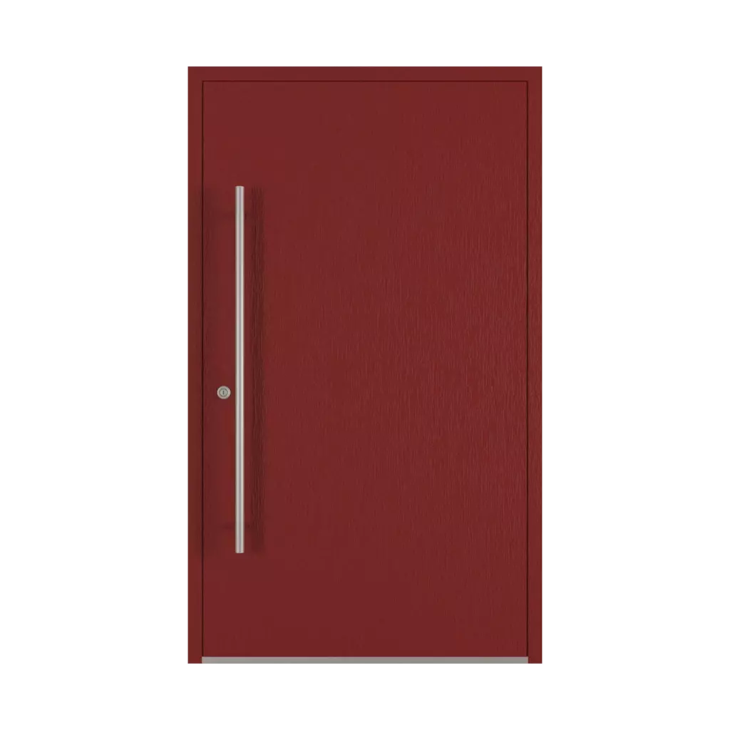 Dark red entry-doors models-of-door-fillings dindecor model-6114  