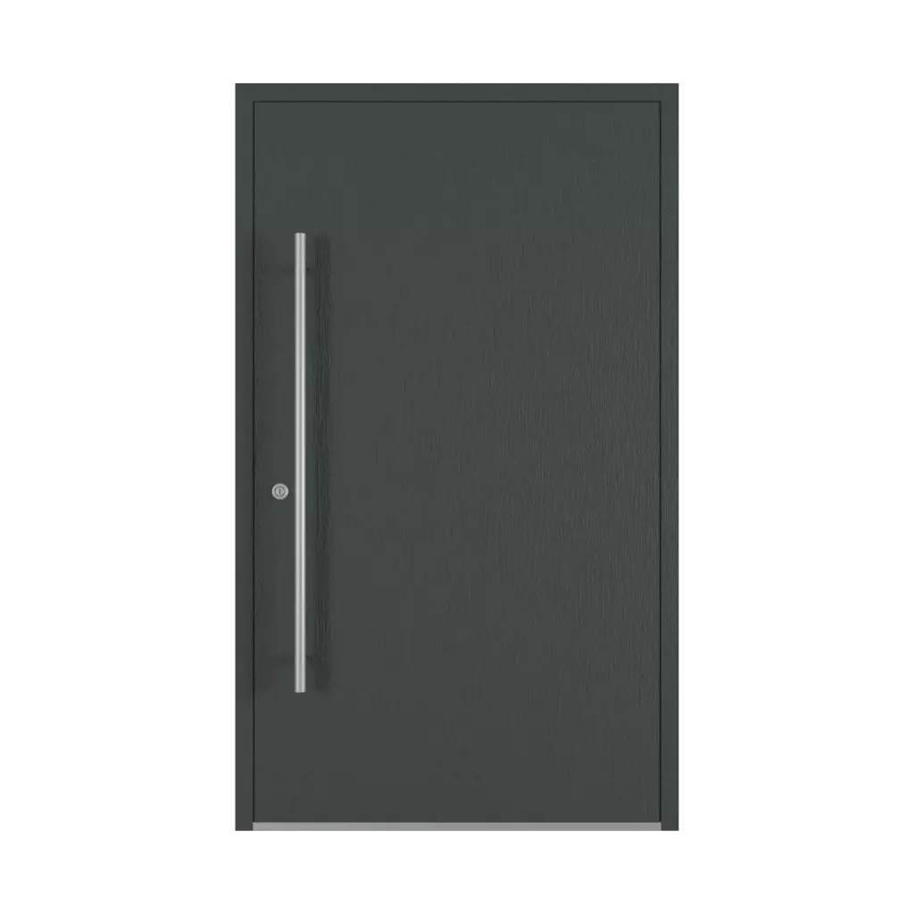 Anthracite gray ✨ entry-doors models-of-door-fillings dindecor 6029-pvc  