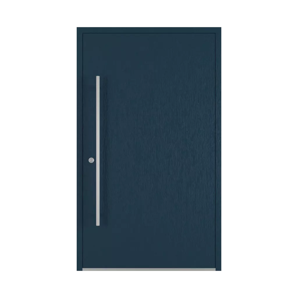 Steel blue entry-doors models-of-door-fillings dindecor model-5015  