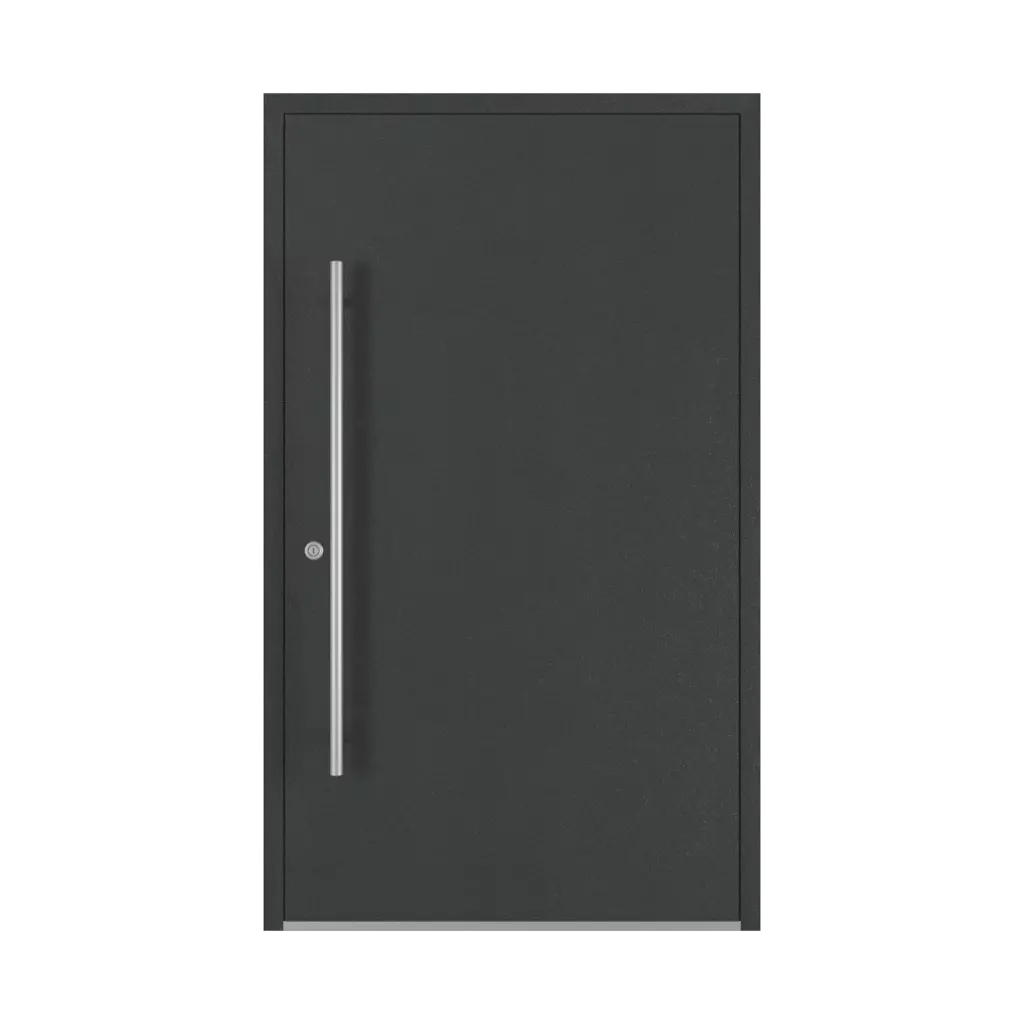 Aludec gray anthracite entry-doors models-of-door-fillings dindecor 6034-pvc  