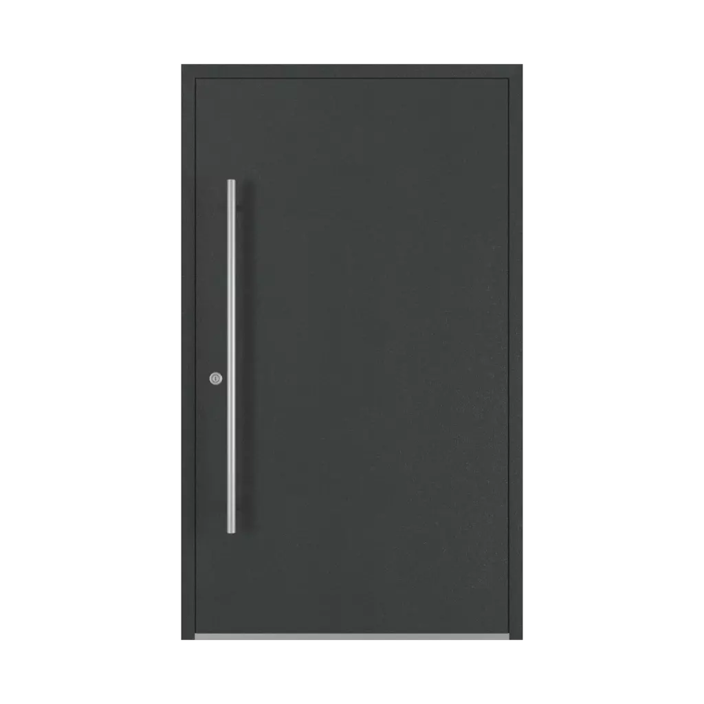 Aludec gray anthracite entry-doors models-of-door-fillings dindecor 6029-pvc  