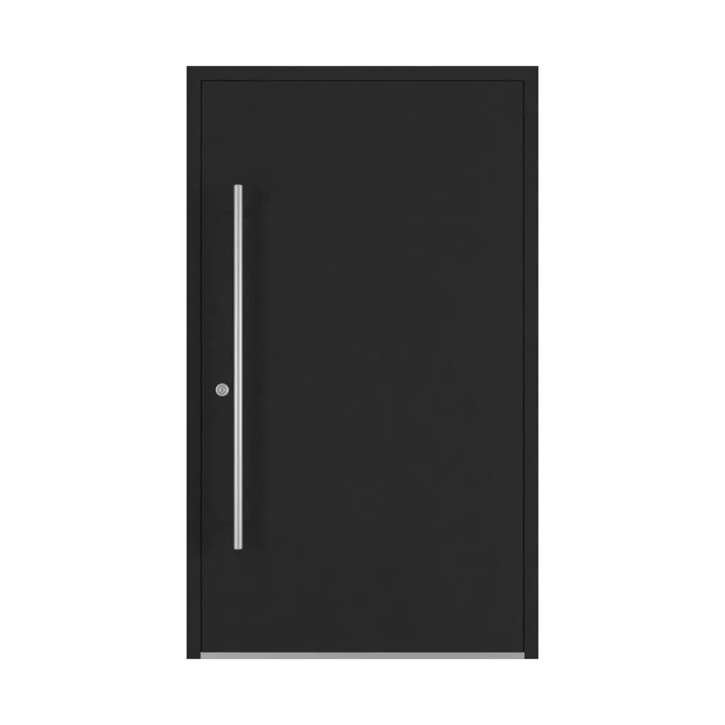 Dark graphite entry-doors models-of-door-fillings dindecor sk01-beton  