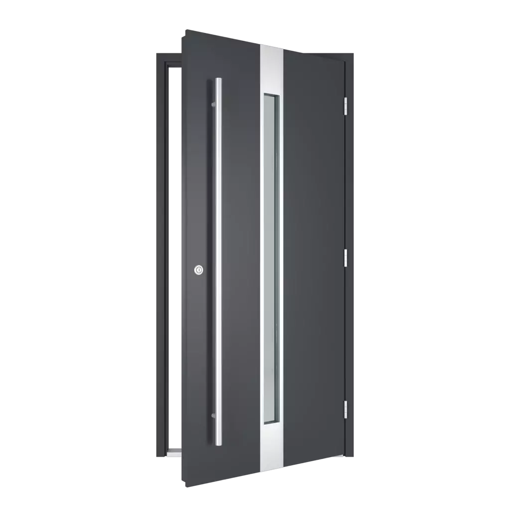 The right one opens outwards entry-doors models-of-door-fillings wood without-glazing