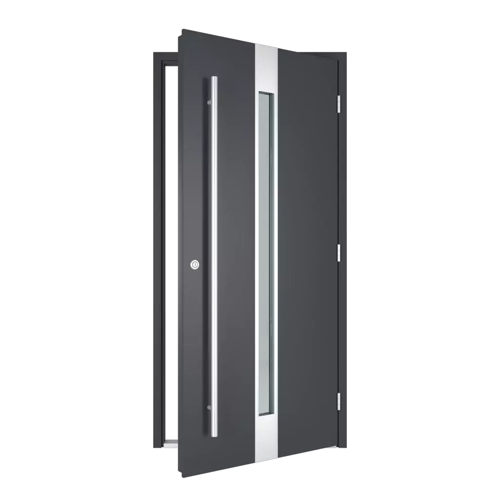 The right one opens outwards entry-doors models-of-door-fillings dindecor 6115-pwz  