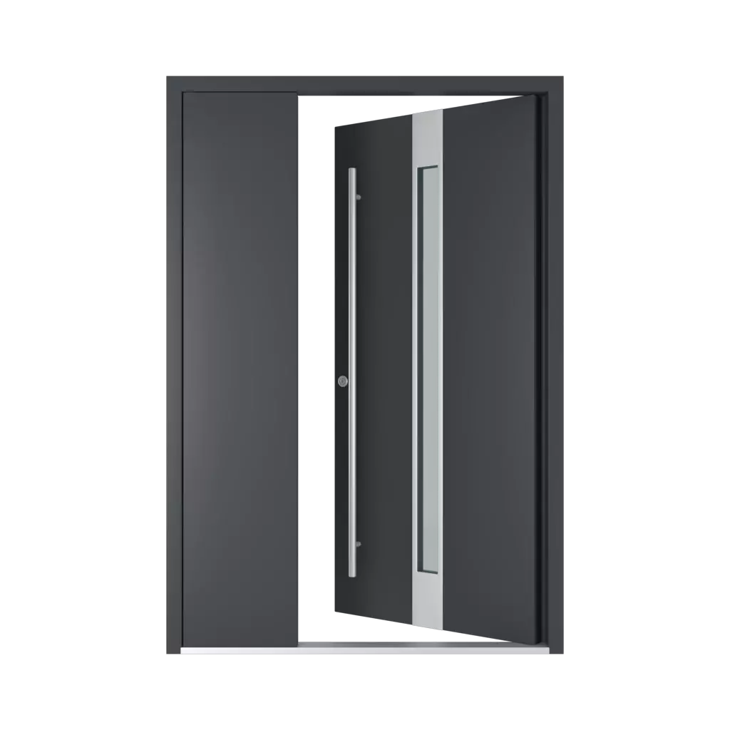 Left opening inwards entry-doors models-of-door-fillings dindecor 5015-black  