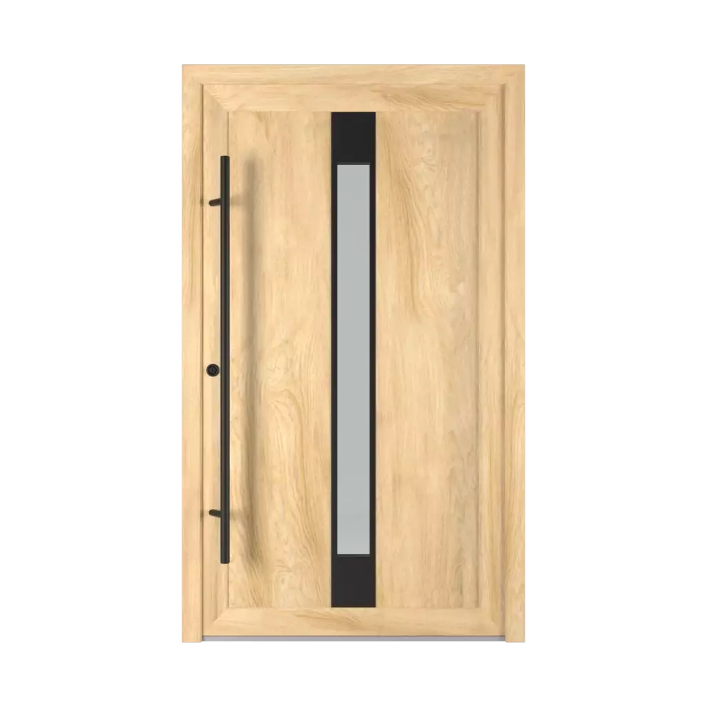 Model 1401 PVC Black products vinyl-entry-doors    