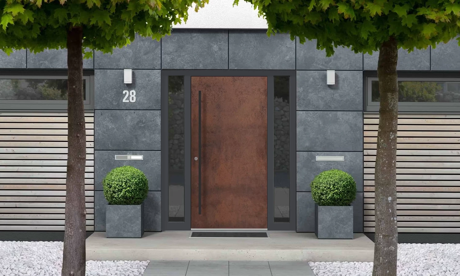 SK02 Corten 🏆 entry-doors models-of-door-fillings dindecor sk02-corten  