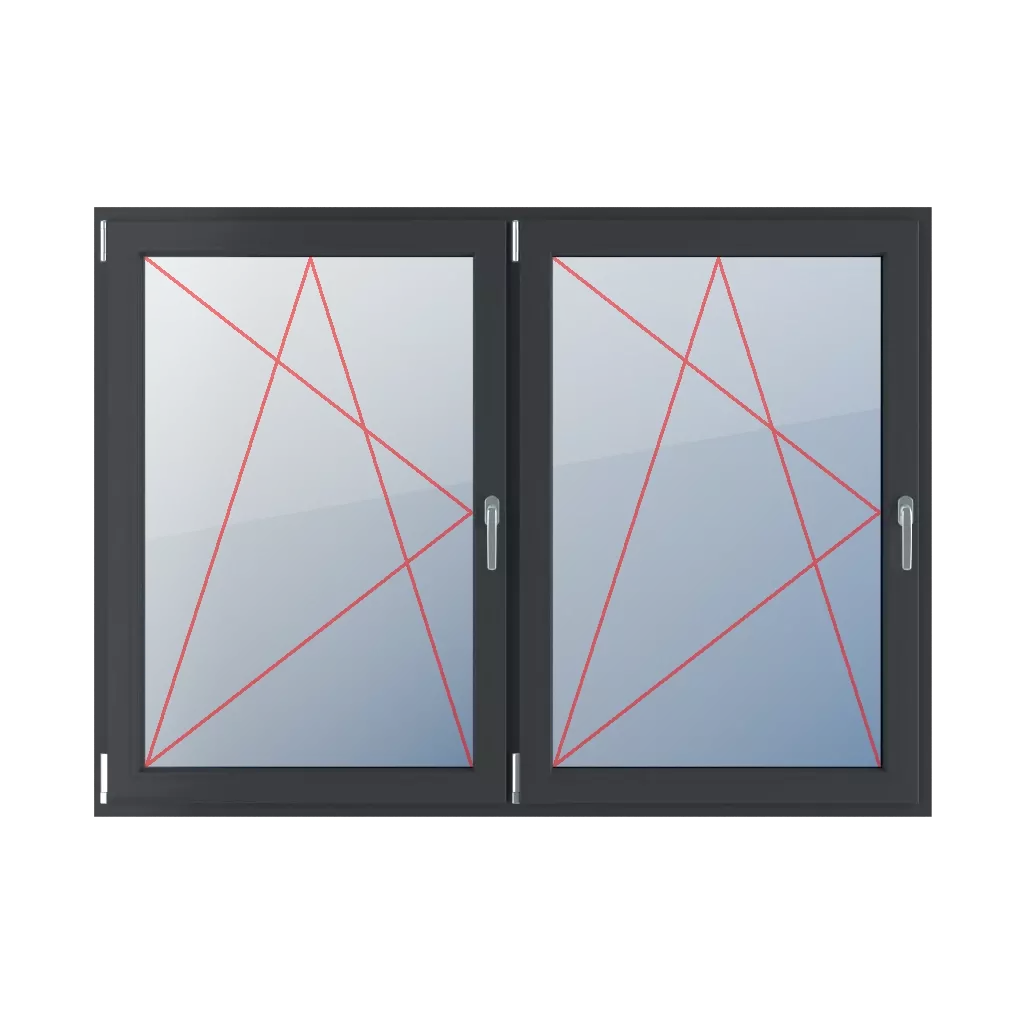 Tilt & turn left windows window-types double-leaf symmetrical-division-horizontal-50-50  