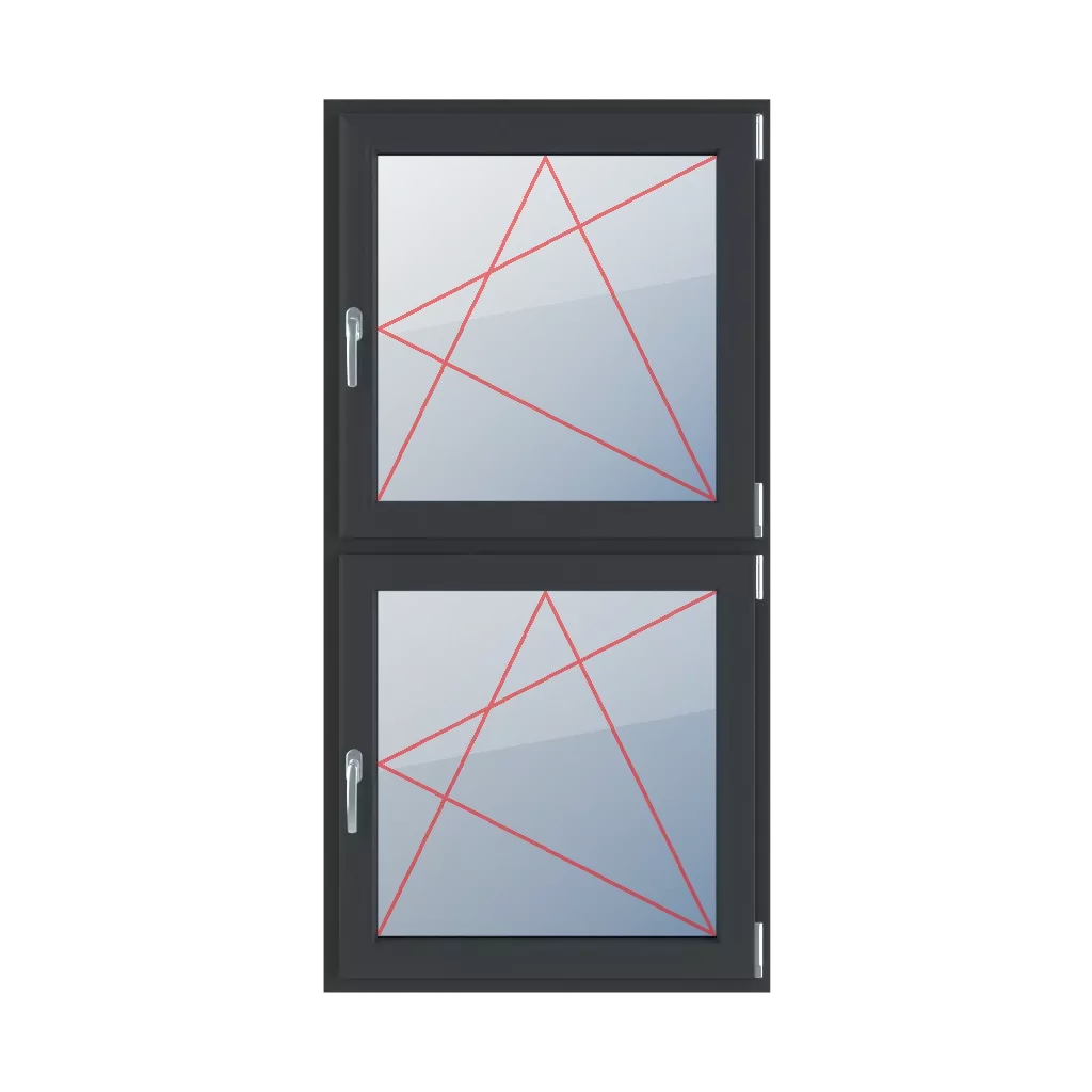 Tilt & turn right windows window-types double-leaf vertical-symmetrical-division-50-50  