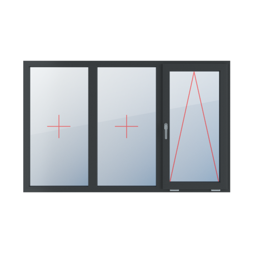 Permanent glazing in the frame, tiltable with a handle on the left side windows window-types triple-leaf symmetrical-division-horizontally-33-33-33 permanent-glazing-in-the-frame-tiltable-with-a-handle-on-the-left-side 