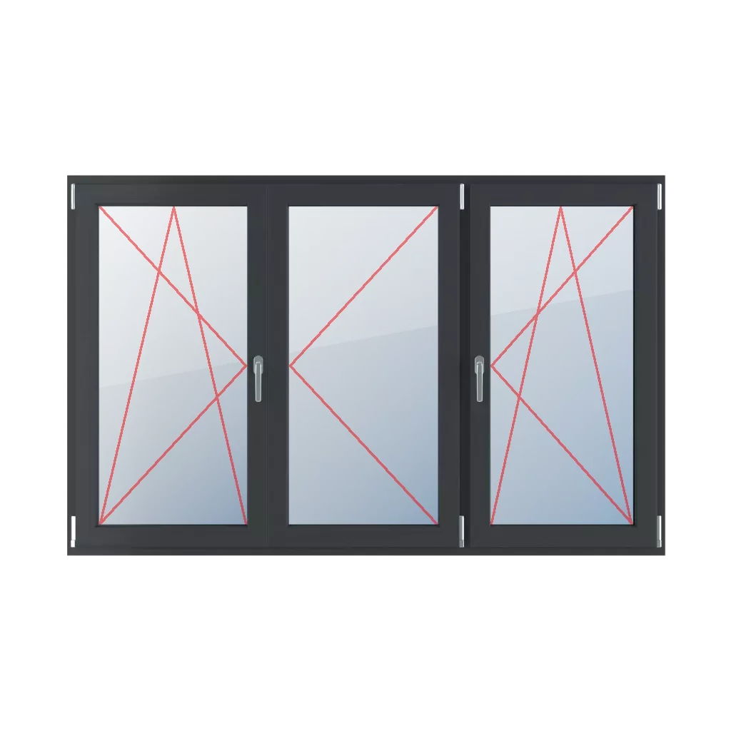 Left turn-tilt, movable mullion, right turn, right turn-tilt windows window-types triple-leaf horizontal-symmetrical-division-33-33-33-with-a-movable-post  