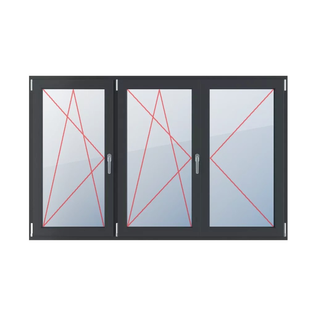 Tilt & turn left, movable mullion, turn right windows window-types triple-leaf horizontal-symmetrical-division-33-33-33-with-a-movable-post  