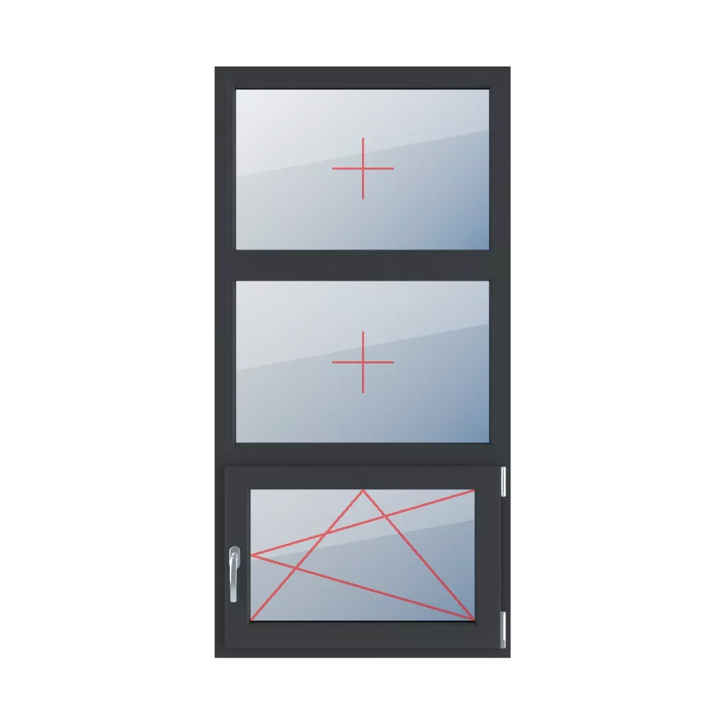 Fixed glazing in a frame, right-hand turn-tilt glazing windows window-types triple-leaf vertical-symmetrical-division-33-33-33 fixed-glazing-in-a-frame-right-hand-turn-tilt-glazing-2 