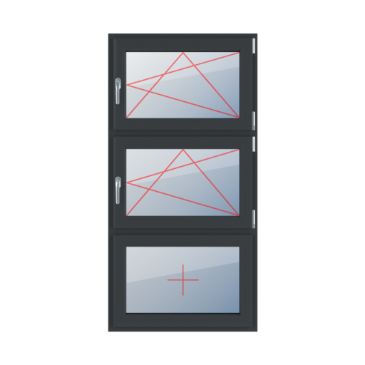 Turn-tilt right, turn-tilt right, fixed glazing in the wing windows window-types triple-leaf vertical-symmetrical-division-33-33-33 turn-tilt-right-turn-tilt-right-fixed-glazing-in-the-wing 