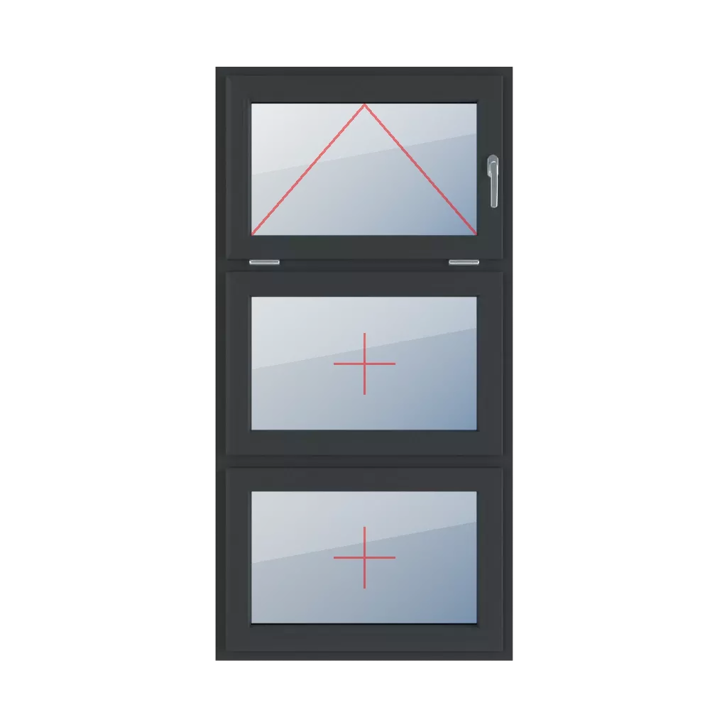 Tiltable with a handle on the right, fixed glazing in the sash windows window-types triple-leaf vertical-symmetrical-division-33-33-33 tiltable-with-a-handle-on-the-right-fixed-glazing-in-the-sash 