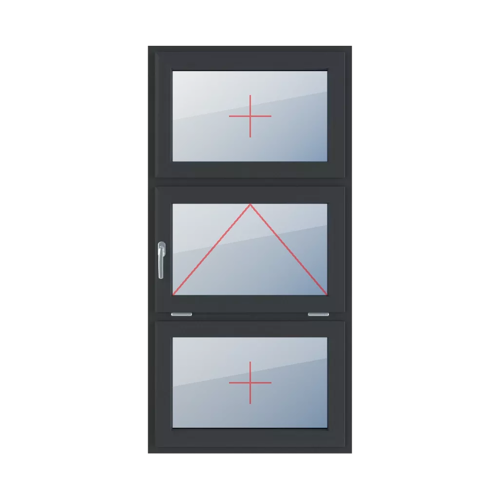 Fixed glazing in the wing, tiltable with a handle on the left side, fixed glazing in the wing windows window-types triple-leaf vertical-symmetrical-division-33-33-33 fixed-glazing-in-the-wing-tiltable-with-a-handle-on-the-left-side-fixed-glazing-in-the-wing 