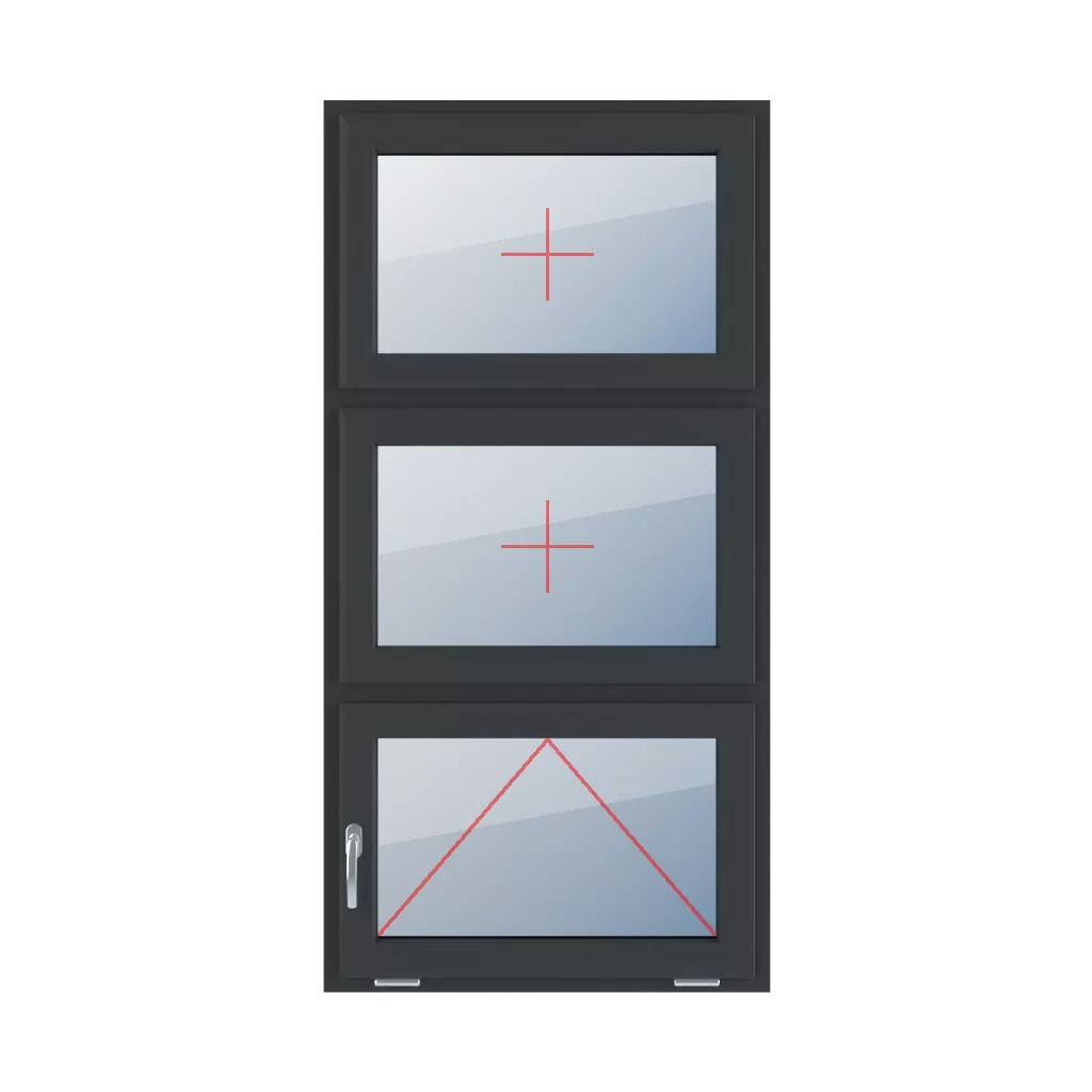 Permanent glazing in the wing, tiltable with a handle on the left side windows window-types triple-leaf vertical-symmetrical-division-33-33-33 permanent-glazing-in-the-wing-tiltable-with-a-handle-on-the-left-side 