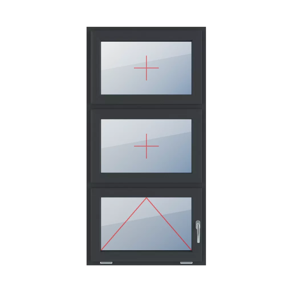 Permanent glazing in the wing, tiltable with a handle on the right side windows window-types triple-leaf vertical-symmetrical-division-33-33-33 permanent-glazing-in-the-wing-tiltable-with-a-handle-on-the-right-side 