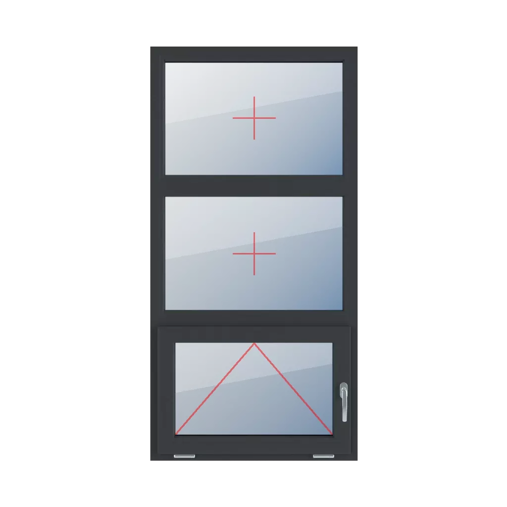 Permanent glazing in the frame, tilting with a handle on the right side windows window-types triple-leaf vertical-symmetrical-division-33-33-33 permanent-glazing-in-the-frame-tilting-with-a-handle-on-the-right-side 