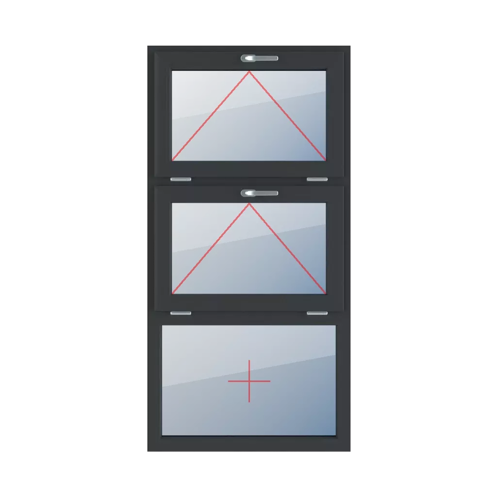 Tilt with a handle at the top, tilt with a handle at the top, fixed glazing in the frame windows window-types triple-leaf vertical-symmetrical-division-33-33-33 tilt-with-a-handle-at-the-top-tilt-with-a-handle-at-the-top-fixed-glazing-in-the-frame 