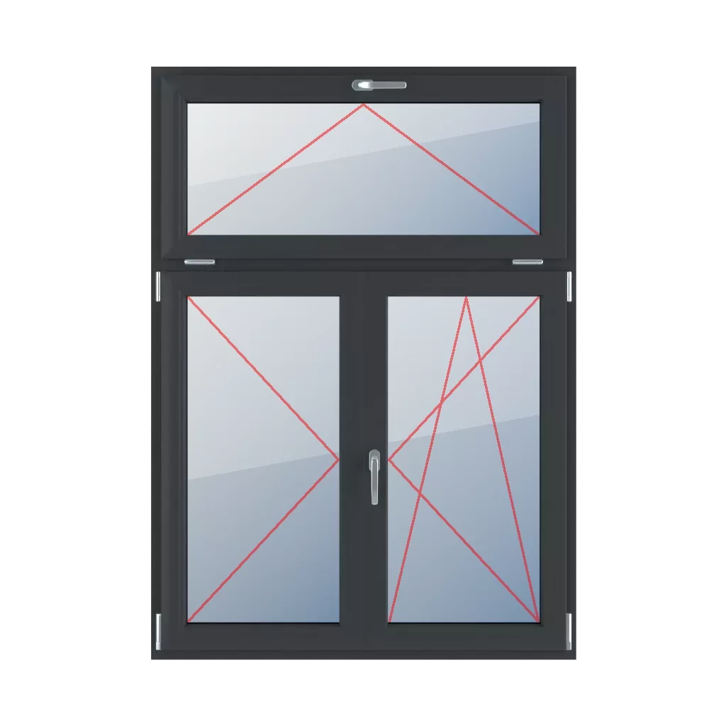 Tilt with a handle at the top, turn left, movable mullion, turn-tilt right windows window-types triple-leaf asymmetrical-vertical-division-30-70-with-a-movable-post tilt-with-a-handle-at-the-top-turn-left-mullion-movable-turn-tilt-right 