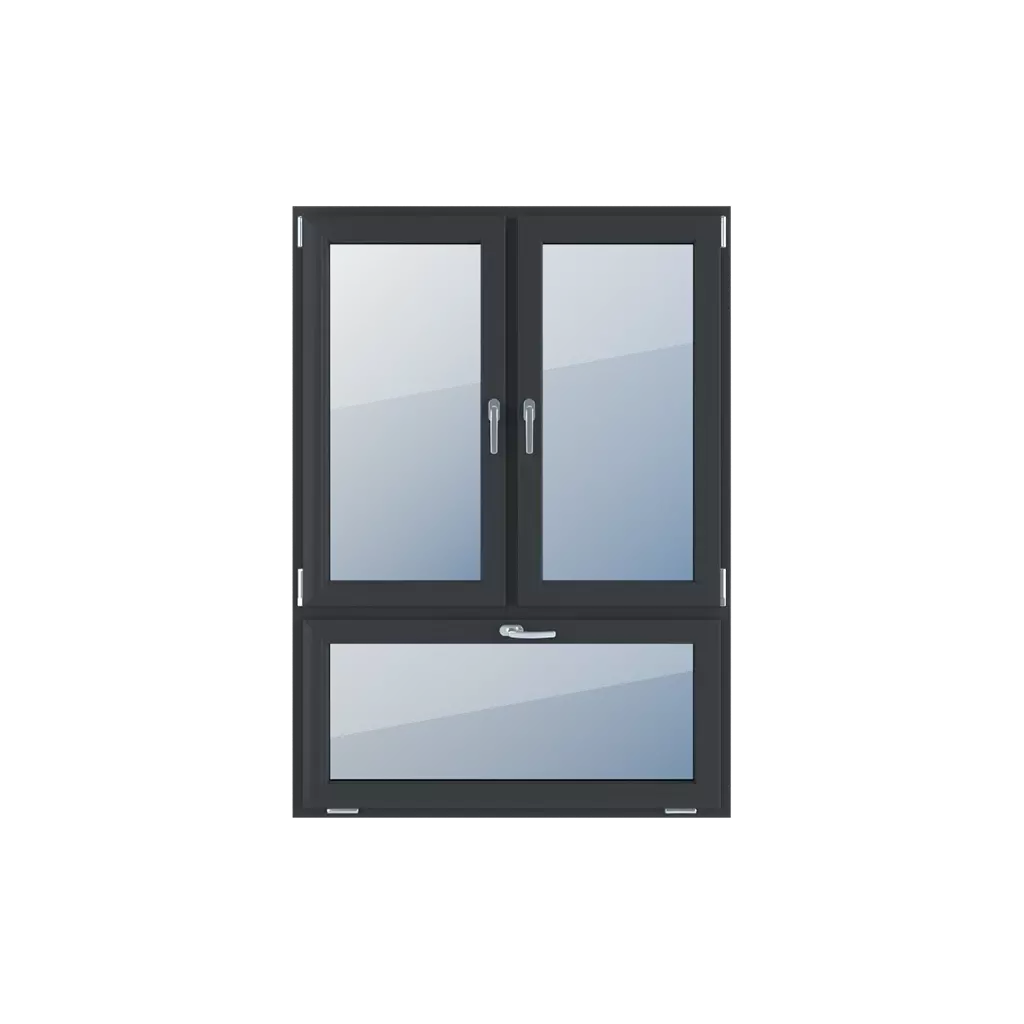 Vertical asymmetric division 70-30 windows window-types triple-leaf   