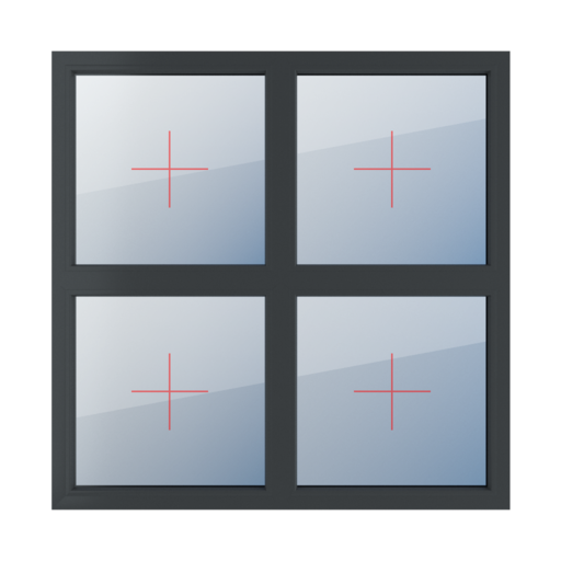 Permanent glazing in the frame windows window-types four-leaf symmetrical-division-horizontal-50-50 permanent-glazing-in-the-frame-3 
