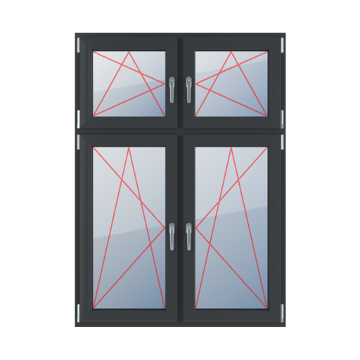 Tilt & turn left, right turn & tilt windows window-types four-leaf vertical-asymmetric-division-30-70 tilt-turn-left-right-turn-tilt 