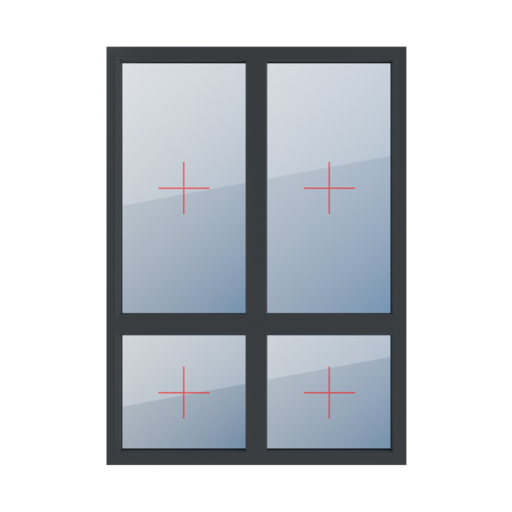 Permanent glazing in the frame windows window-types four-leaf vertical-asymmetric-division-70-30 permanent-glazing-in-the-frame-4 