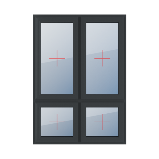 Permanent glazing in the leaf windows window-types four-leaf vertical-asymmetric-division-70-30 permanent-glazing-in-the-leaf-5 