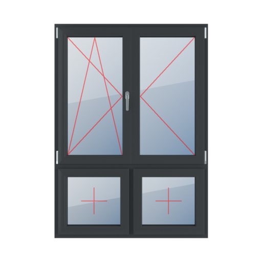 Tilt and turn left, turn right, movable mullion, fixed glazing in the leaf windows window-types four-leaf 70-30-asymmetrical-vertical-division-with-a-movable-post tilt-turn-left-turn-right-mullion-movable-post-fixed-glazing-in-the-sash 