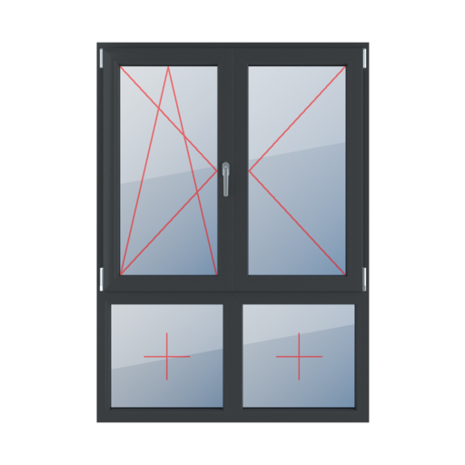 Left-hand turn-tilt, right-hand turn, movable mullion, fixed glazing in the frame windows window-types four-leaf 70-30-asymmetrical-vertical-division-with-a-movable-post tilt-turn-left-turn-right-mullion-movable-fixed-glazing-in-a-frame 