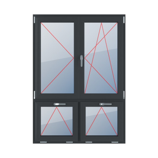 Turn left, movable mullion, turn-tilt right, tilt, with a handle at the top windows window-types four-leaf 70-30-asymmetrical-vertical-division-with-a-movable-post turn-left-mullion-movable-turn-tilt-right-tilt-with-a-handle-at-the-top 