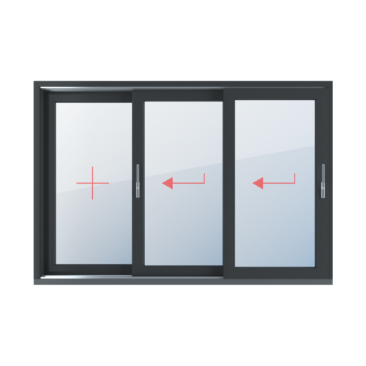 Fixed glazing, sliding left windows window-types hst-lift-and-slide-patio-doors triple-leaf fixed-glazing-sliding-left 