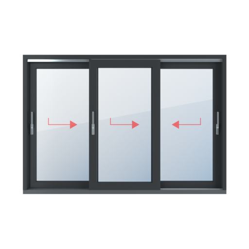 Sliding right, sliding left windows window-types hst-lift-and-slide-patio-doors triple-leaf sliding-right-sliding-left 