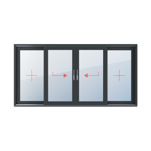 Fixed glazing, sliding left, sliding right, movable post, fixed glazing windows window-types hst-lift-and-slide-patio-doors four-leaf fixed-glazing-sliding-left-sliding-right-movable-mullion-fixed-glazing 