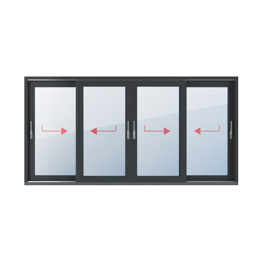 Right sliding, left sliding, right sliding, movable post, left sliding windows window-types hst-lift-and-slide-patio-doors four-leaf  