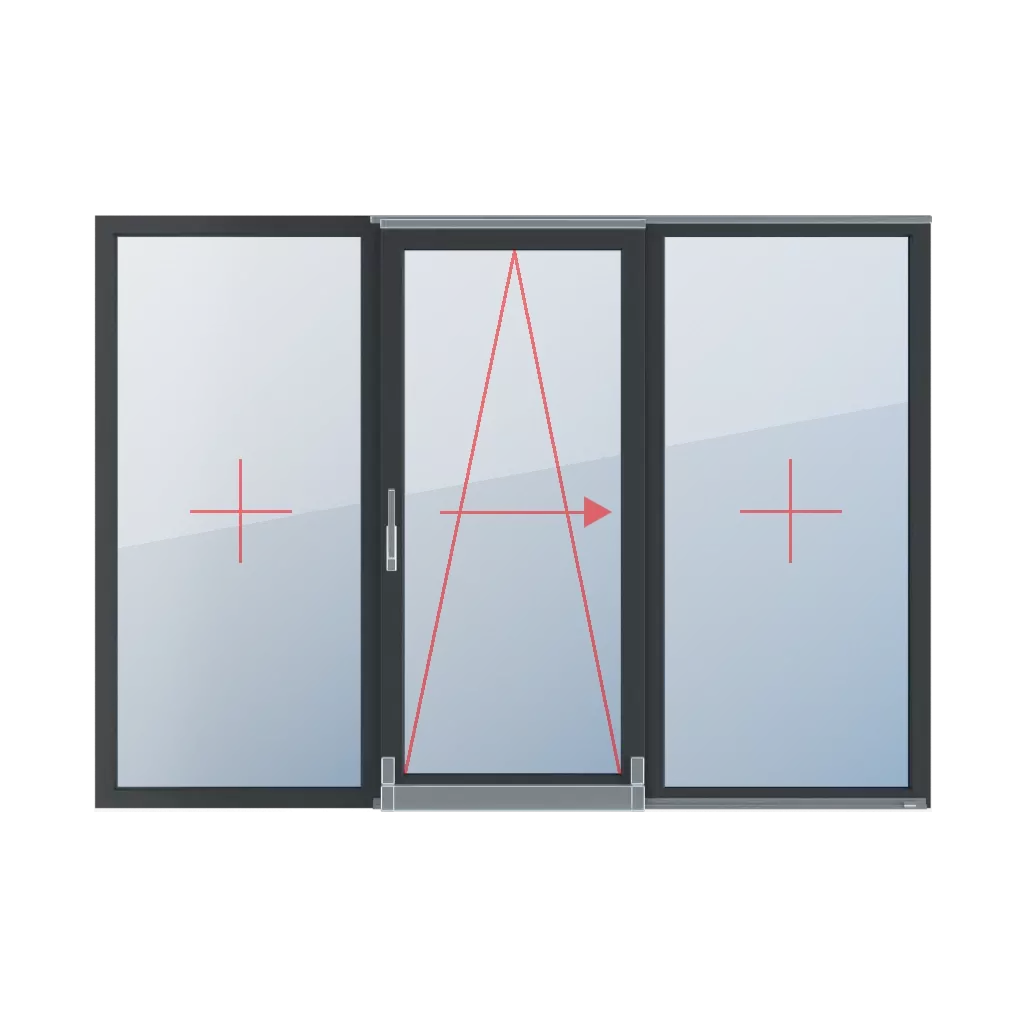 Fixed glazing in a frame, tilt and slide right, fixed glazing in a frame windows window-types patio-tilt-and-slide-windows-psk triple-leaf  