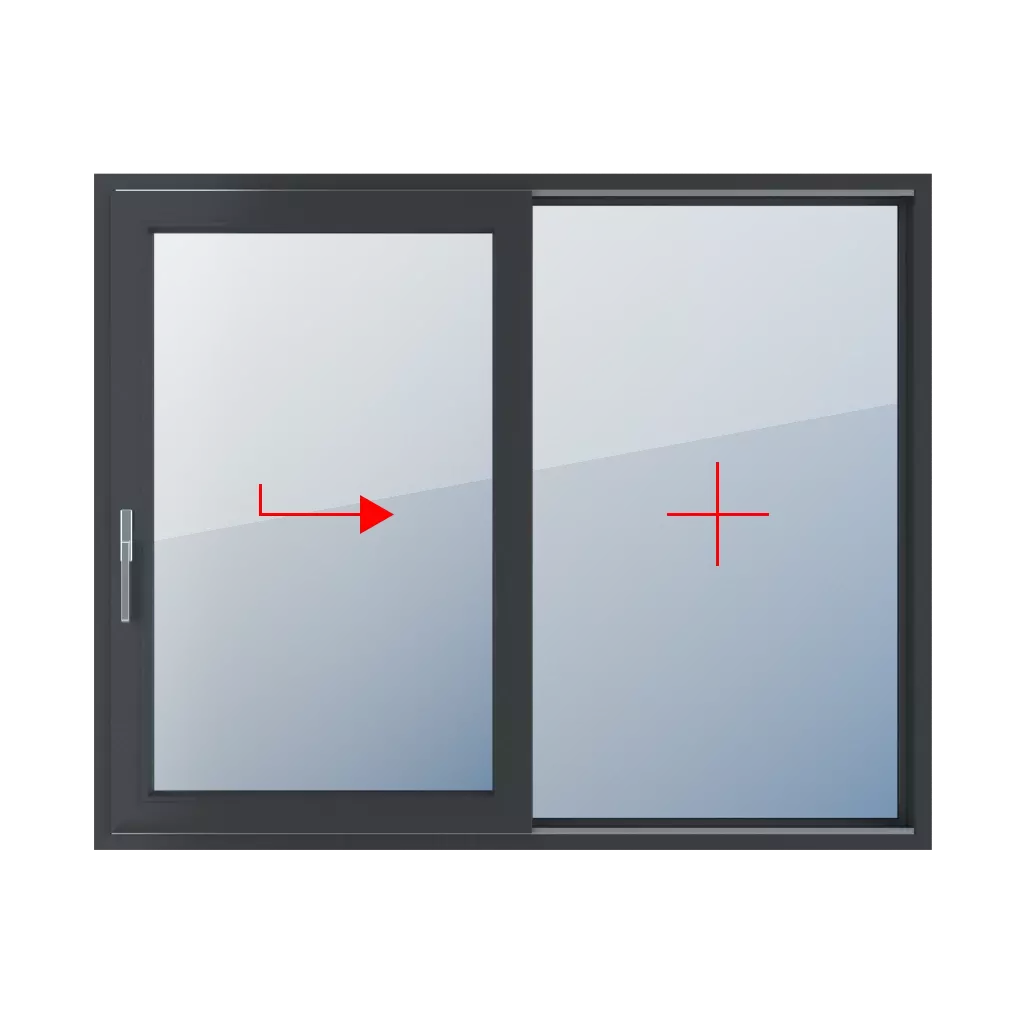 Sliding right, fixed glazing in the frame windows window-types patio-sliding-doors-smart-slide double-leaf  