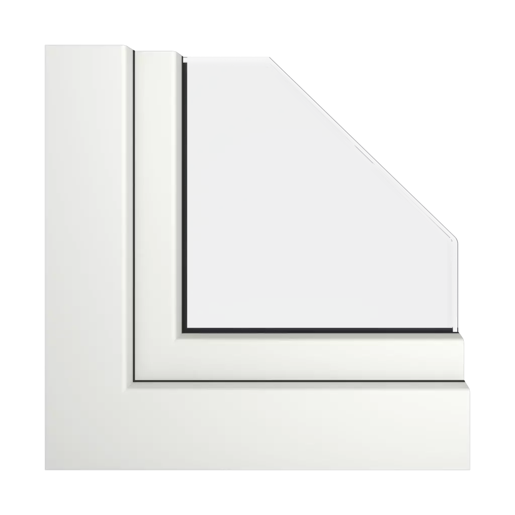 Milky white ultramatt windows window-profiles veka softline-82-md