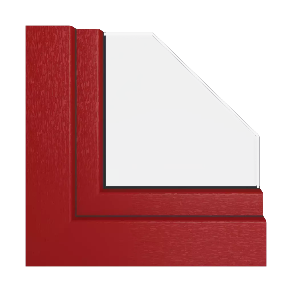 Ruby red windows window-profiles veka softline-82-md