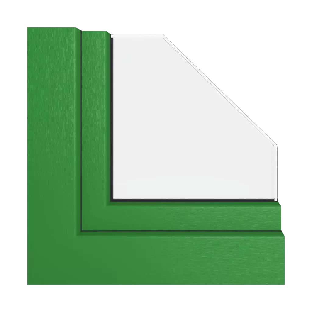 Emerald green windows window-colors veka   