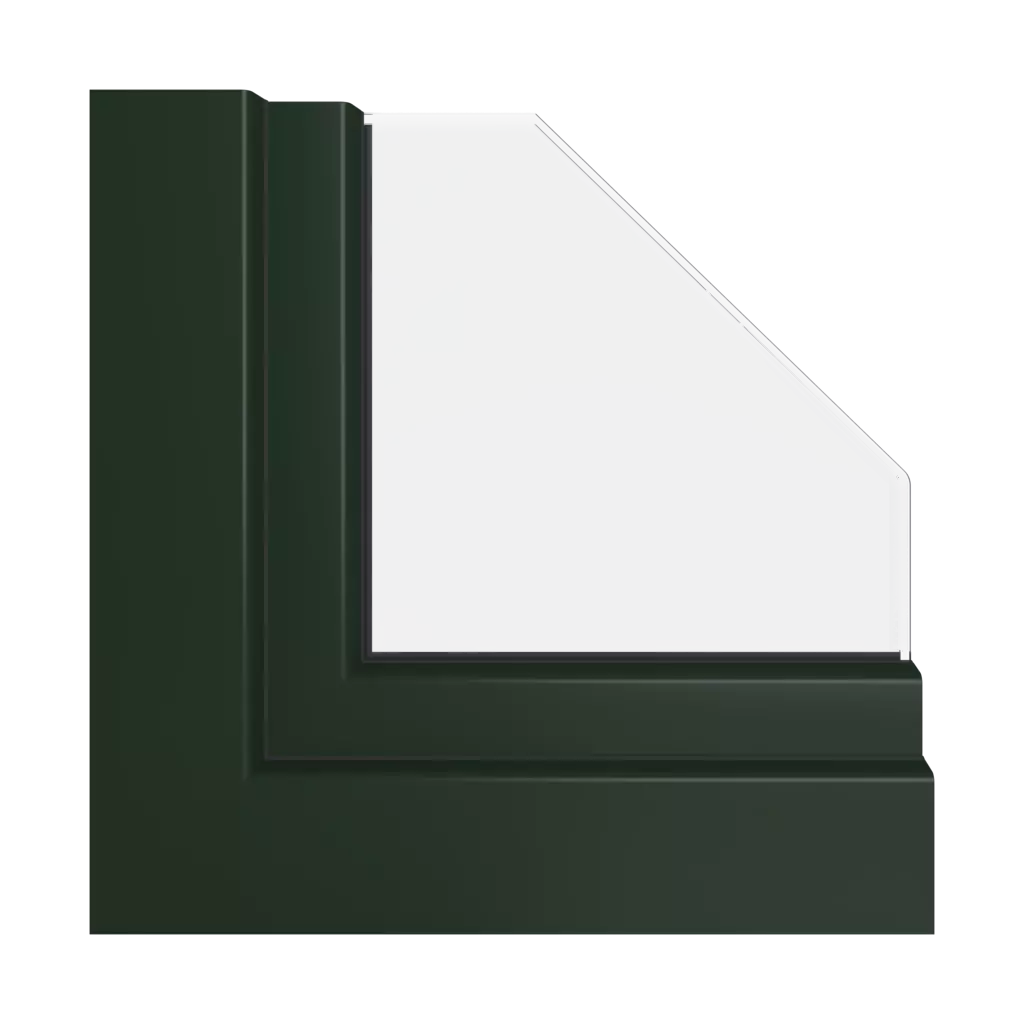 Dark green ultramatt windows window-colors veka dark-green-ultramatt