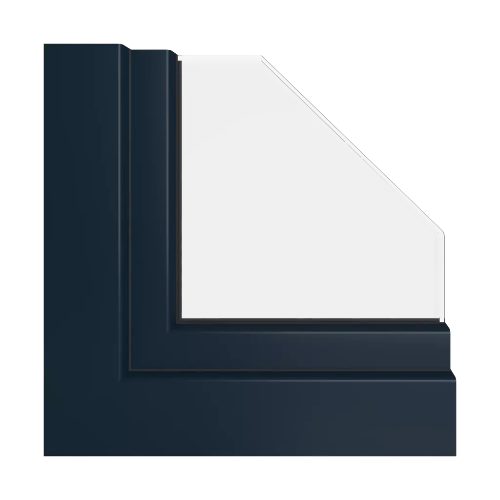 Navy blue ultramatt windows window-colors veka   