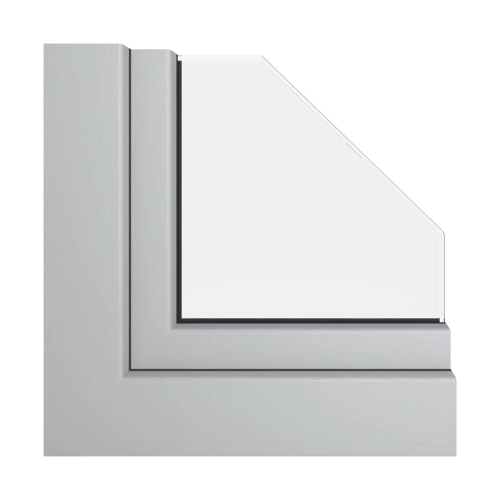 Silver gray windows window-profiles veka softline-82-md
