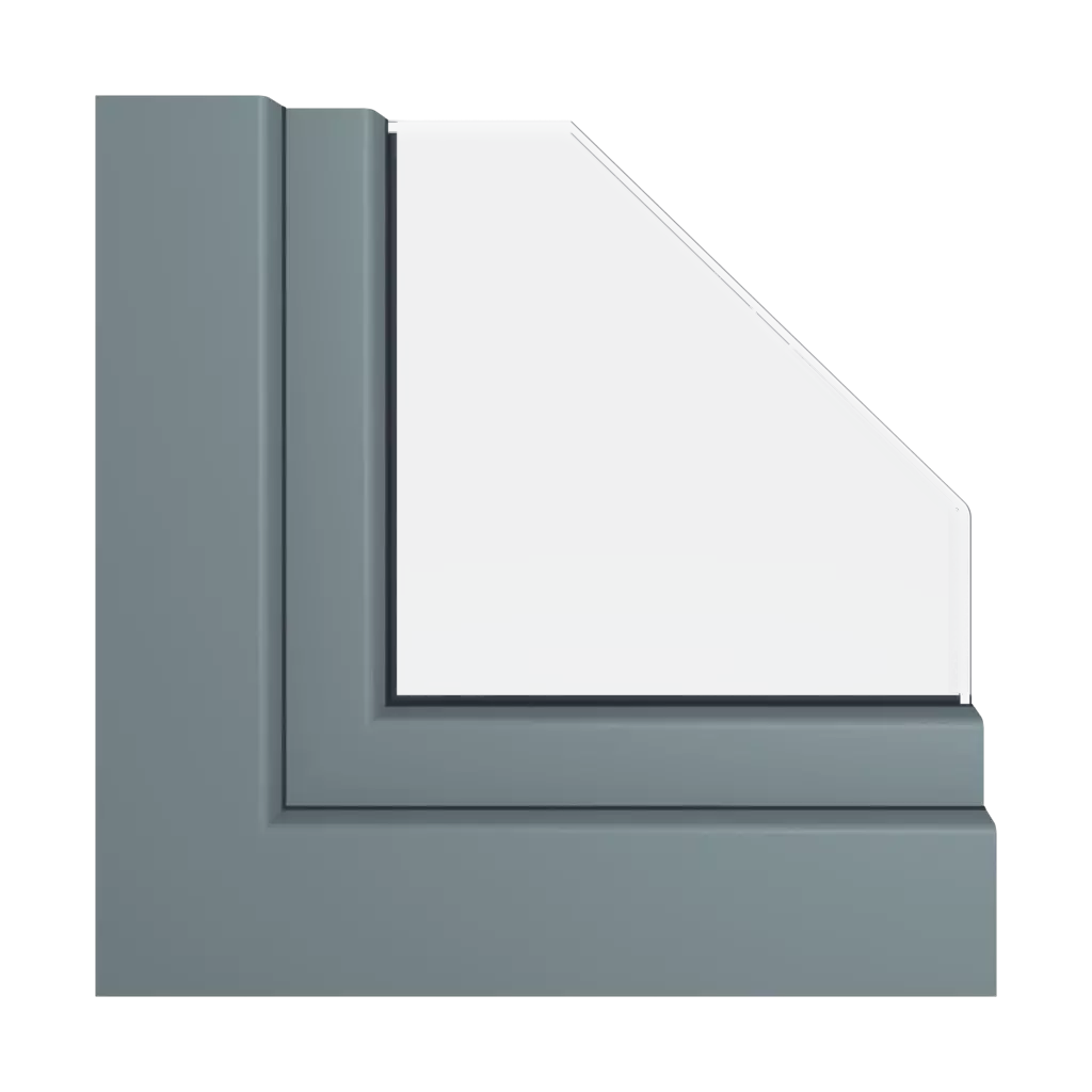 Basalt gray smooth windows window-colors veka   